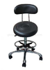 Tabouret de laboratoire rond en cuir PU conducteur 